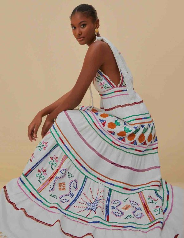 Embroidered dress by Farm Rio