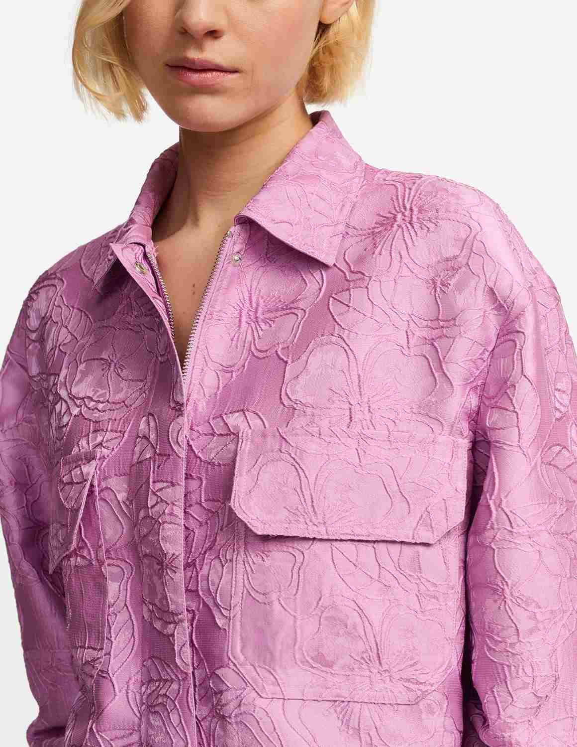 Fubious cropped jacket lilac by Essentiel Antwerp