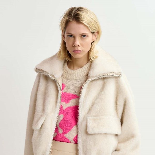 Genz faux fur jacket by Essentiel Antwerp