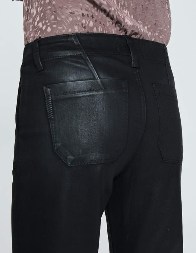 Paige Mayslie Straight Jeans - Black Fog Luxe