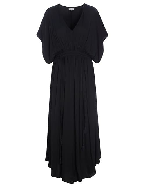 Dea Kudibal Paisley Print Tie Silk Shirt Dress Black/Multi