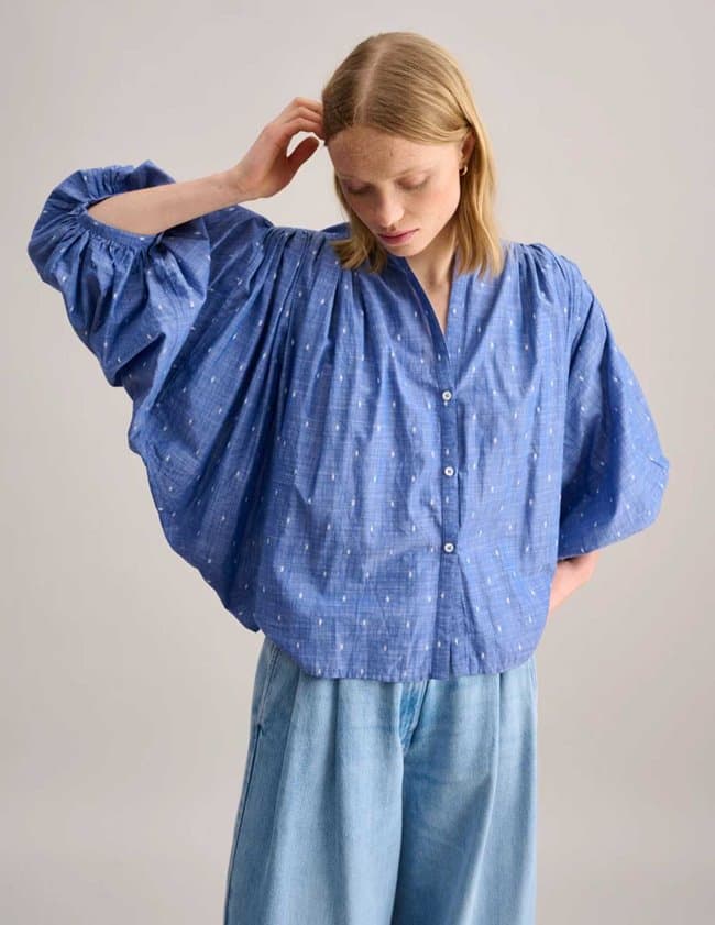 Bellerose Ink blouse - blue combo