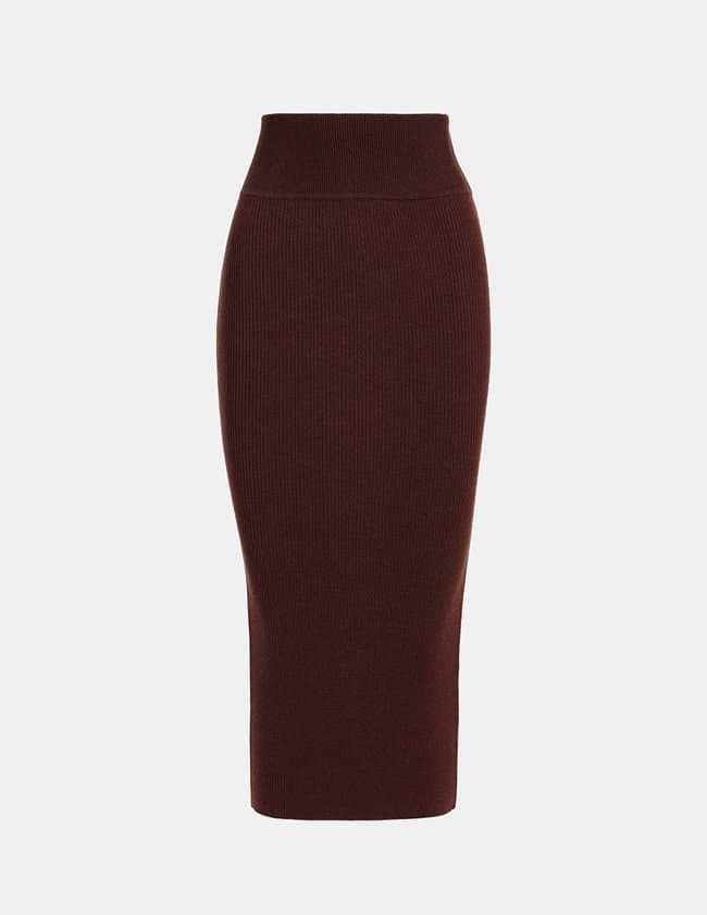 Essentiel Antwerp Equip knitted skirt - brown