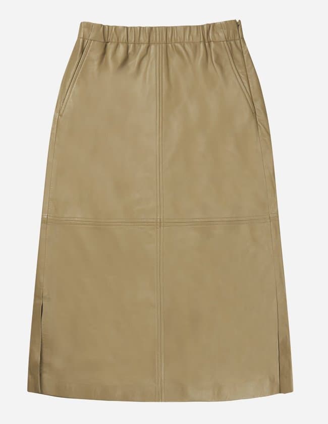 Munthe Jaggedy skirt - olive