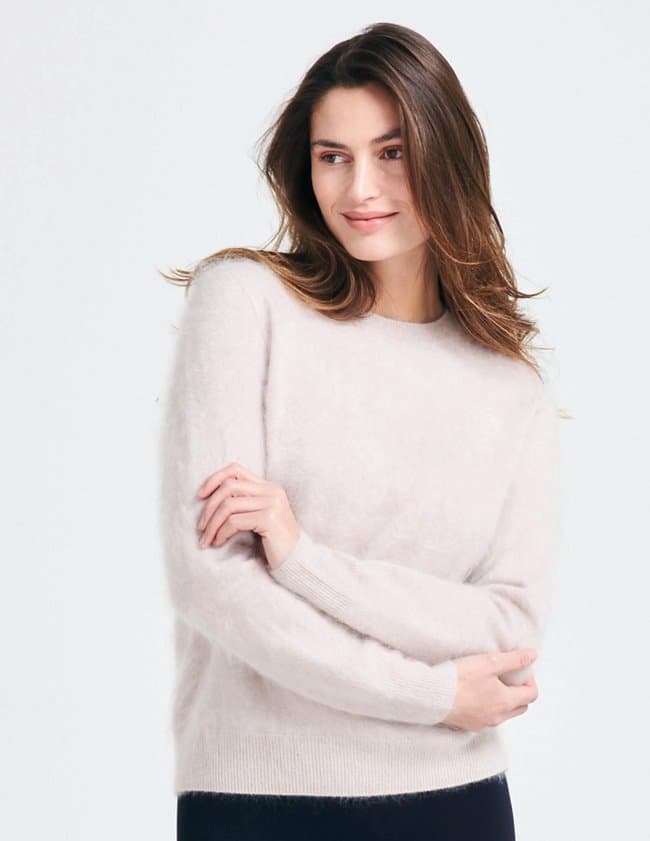 Jumper 1234 brushed crew jumper - tuile