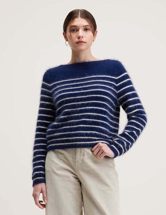 Bellerose dato jumper - stripe navy