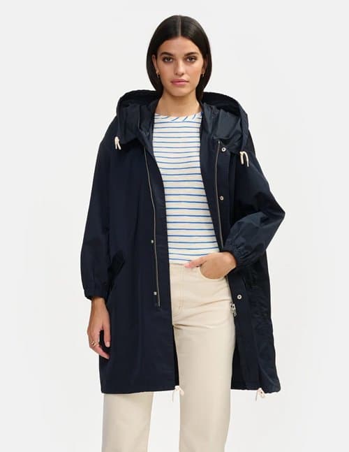 Bellerose laos raincoat - navy