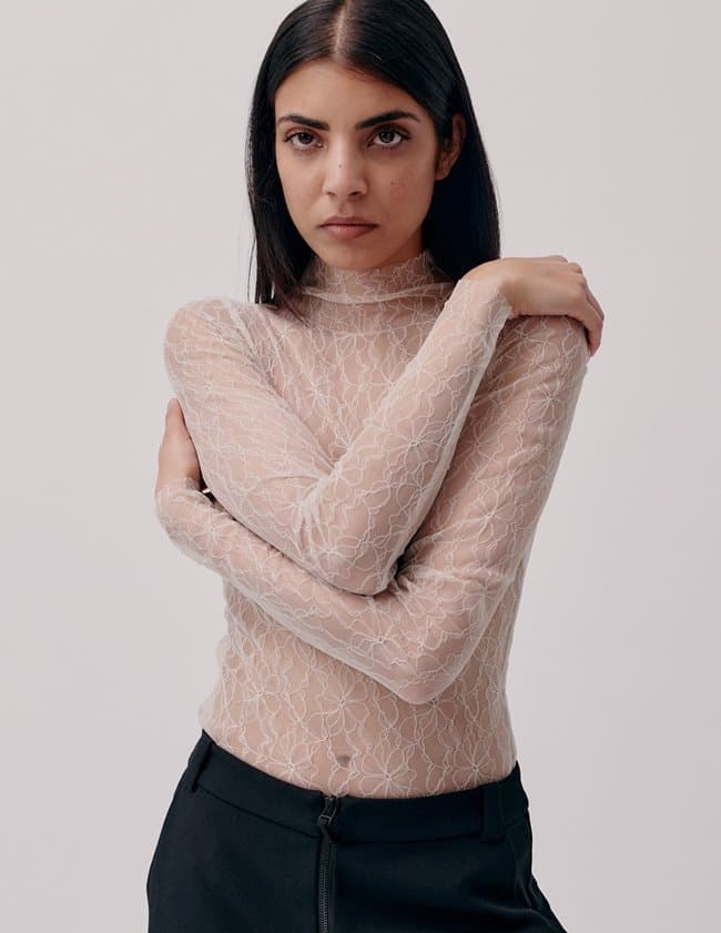 Hofmann Copenhagen karen top - oyster lace