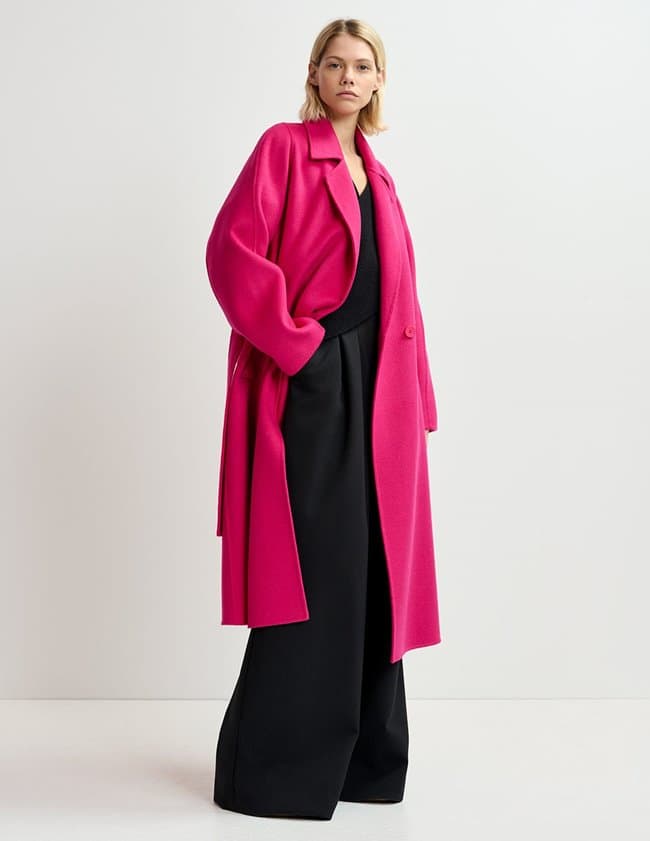 Essentiel Antwerp gimply coat - fuchsia