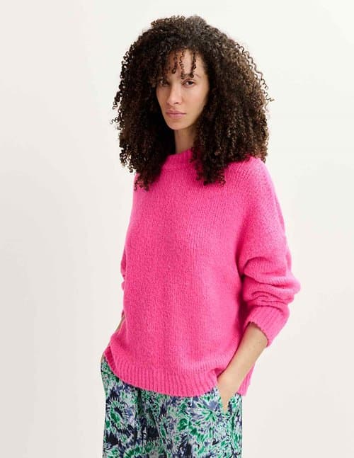 Essentiel Antwerp genlight jumper - fuchsia