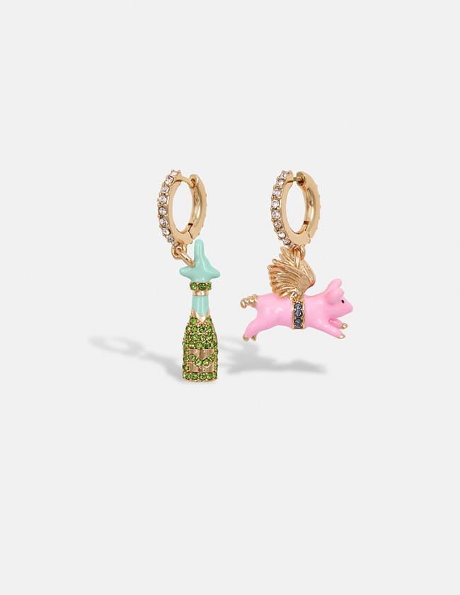 Essentiel Antwerp geman earrings - pig