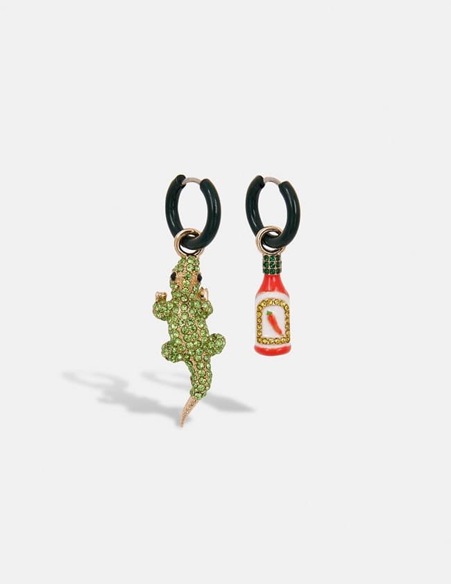 Essentiel Antwerp grocodile earrings - crocodile