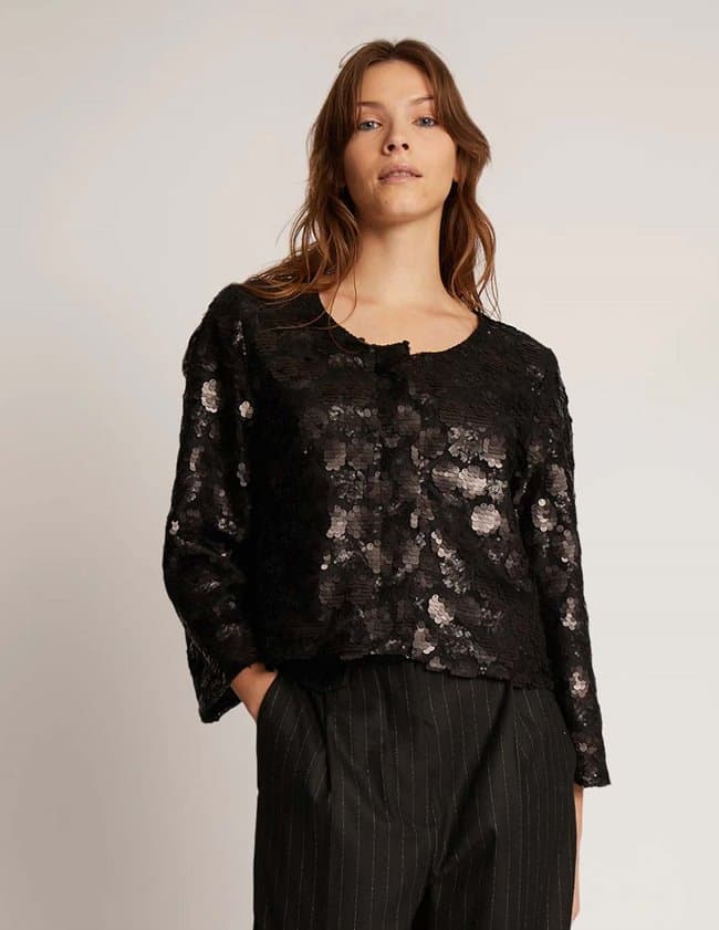 Munthe takio top - black