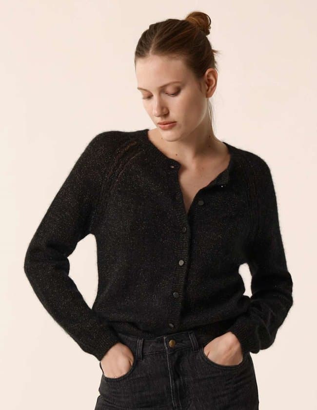 Des Petits Hauts blizar cardigan - black