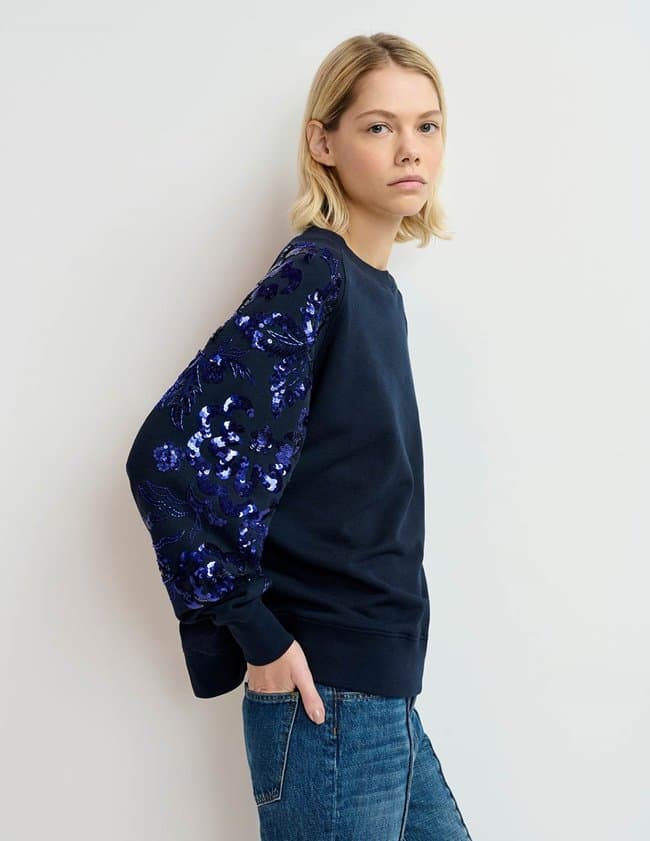 Essentiel Antwerp guepe sweatshirt - navy