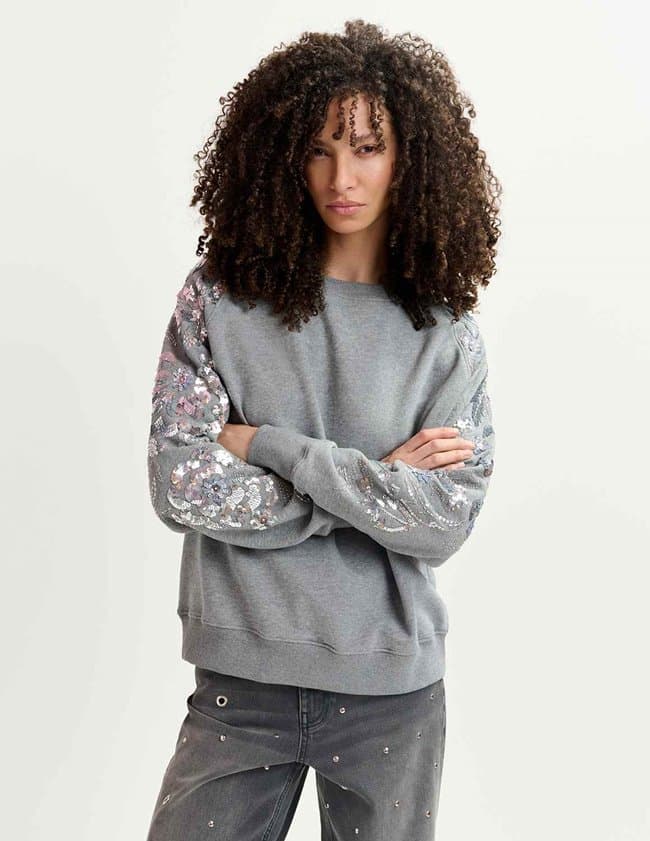 Essentiel Antwerp guepe sweatshirt - grey