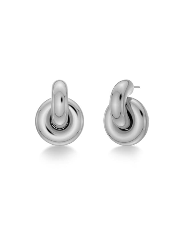 Edblad redondo stud l earrings - steel