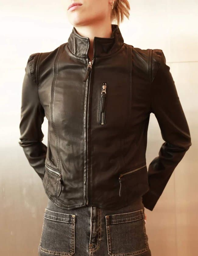 Studio Kin helena leather jacket - black