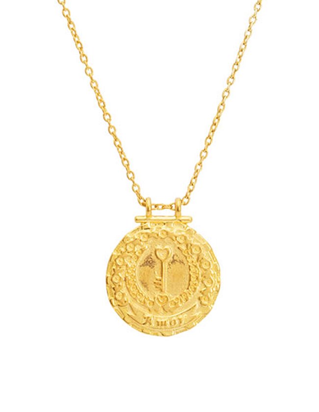 Une A Une CTKA key amor necklace - gold