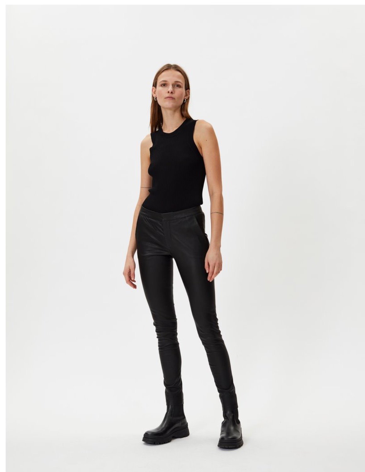 LEATHER TROUSERS  LIMITED EDITION  Black  ZARA Angola