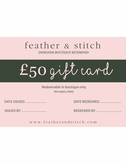 Women S Clothing Gift Vouchers Feather Stitch